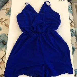 Royal blue romper